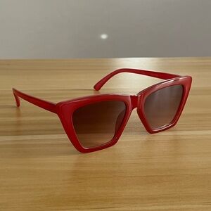 Red Cat-Eye Sunglasses - FREE with purchase